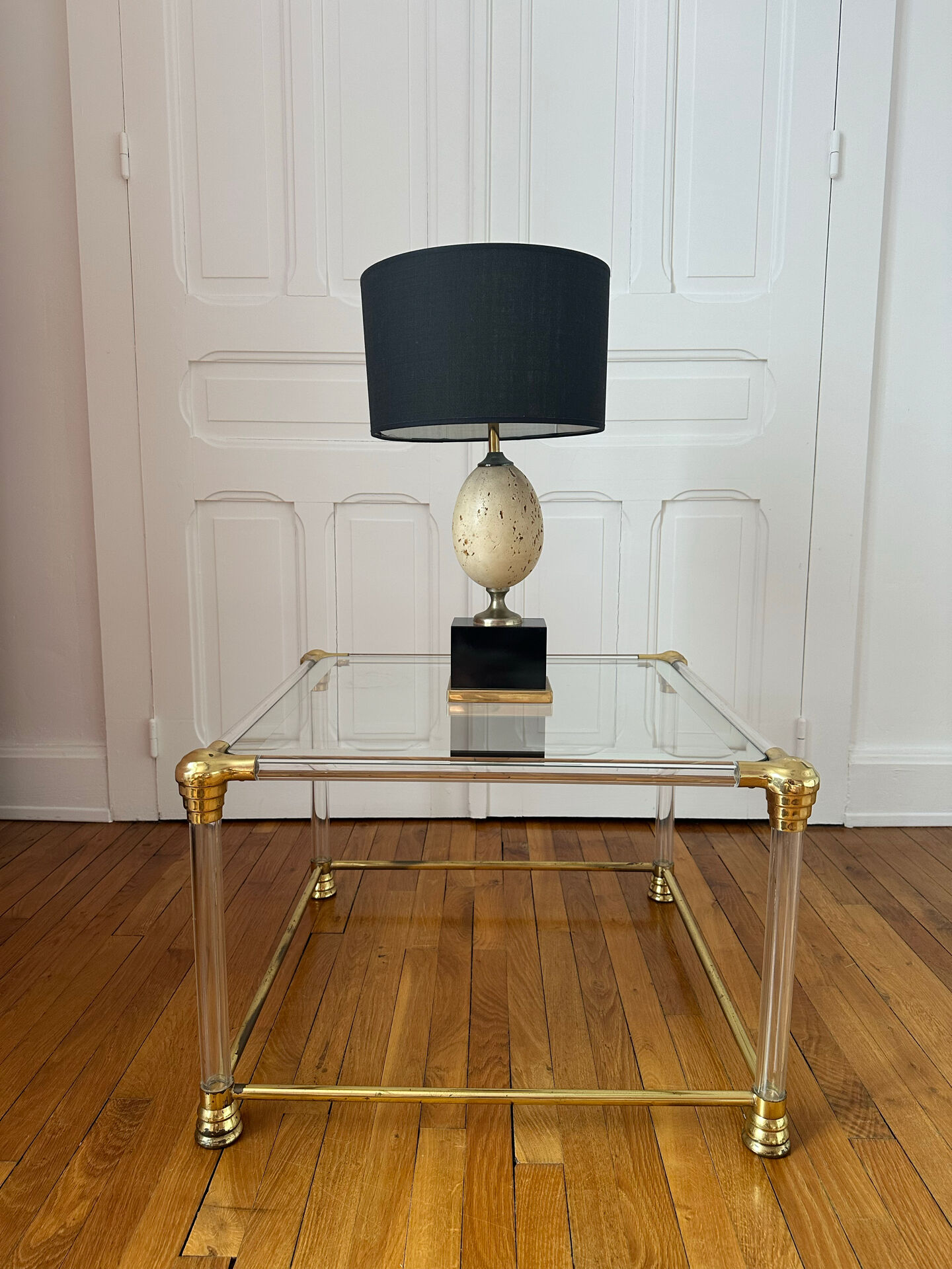 Table basse Hollywood Regency en altuglass - 1970
