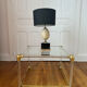 Table basse Hollywood Regency en altuglass - 1970