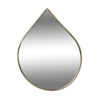 Brass drop mirror