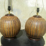 Paire de lampes vintage