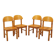Set of four chairs, Scandinavian design, 1960s, designer: Rainer Daumiller,