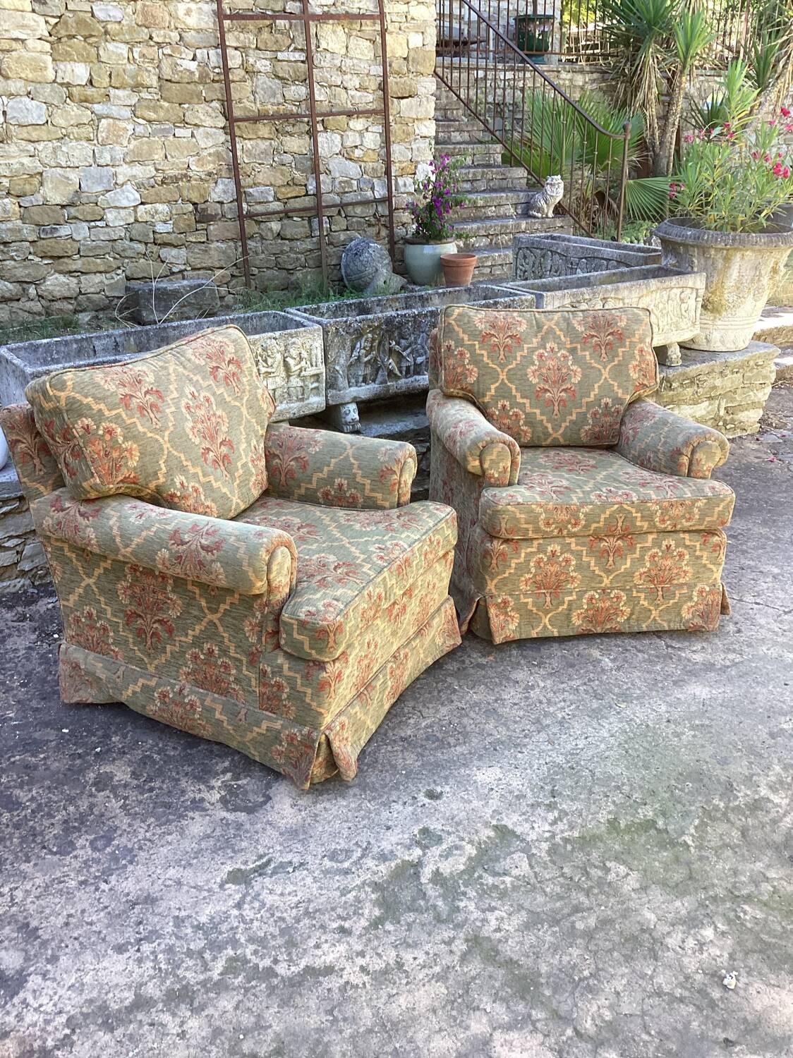 Pair of vintage armchairs
