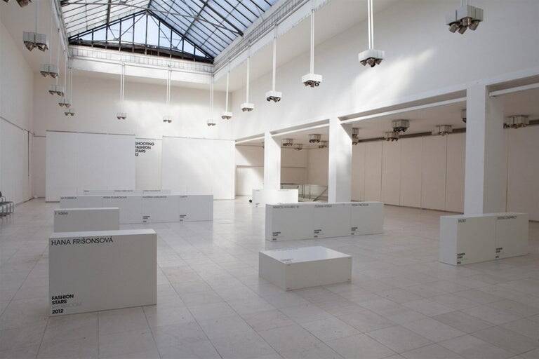 Rare Industrial Lamp by Arch. Ladislav Vrátník for Gallery Mánes, 1970s