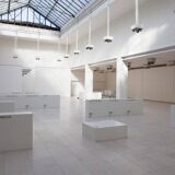 Rare Industrial Lamp by Arch. Ladislav Vrátník for Gallery Mánes, 1970s