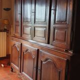 Authentic Louis XIV two-body sideboard