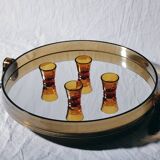 4 Duralex amber glass egg cups