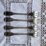 Set of 4 oyster forks