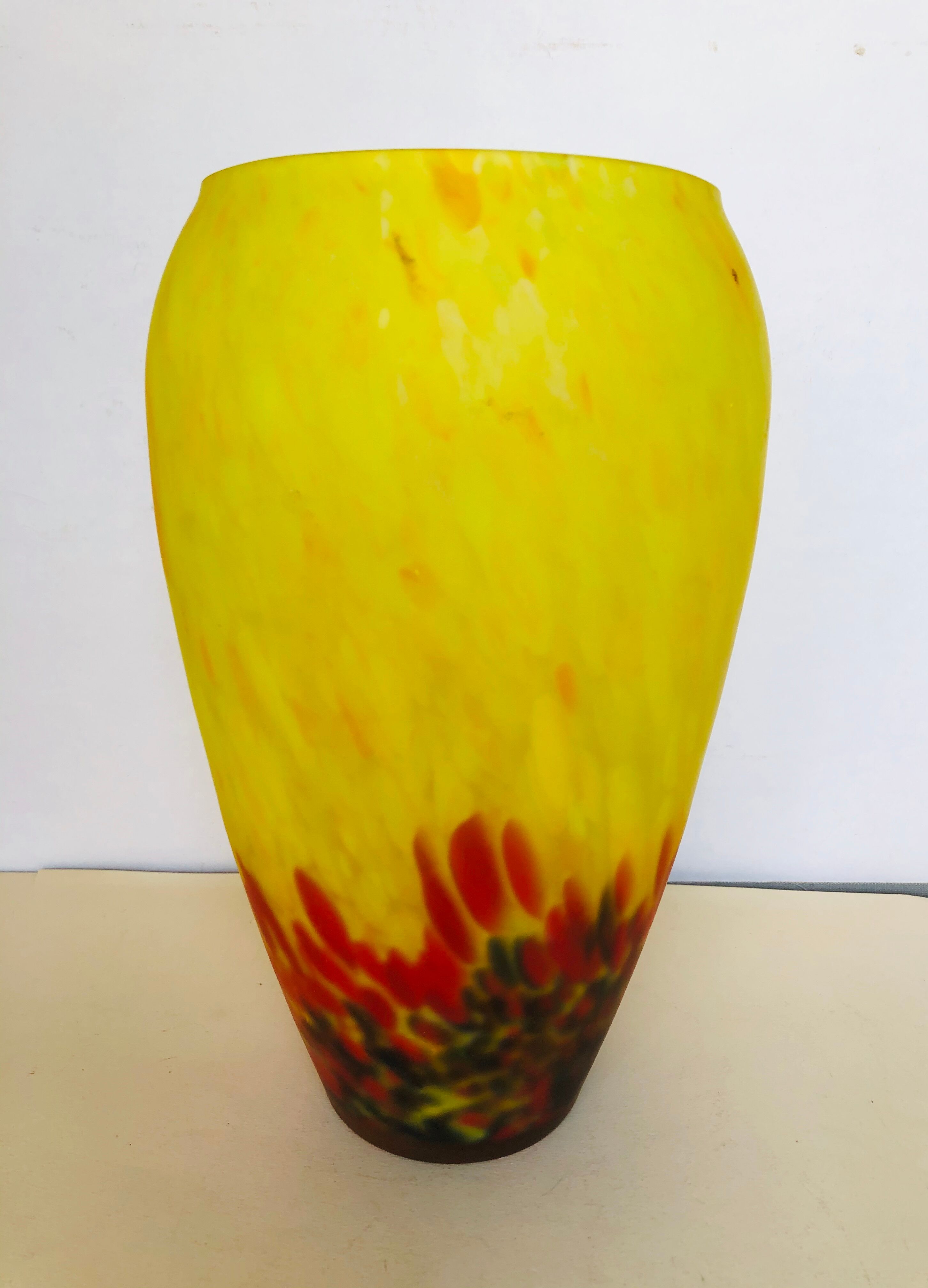 Glass paste vase