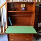 Vintage mahogany wing-shaped secretary