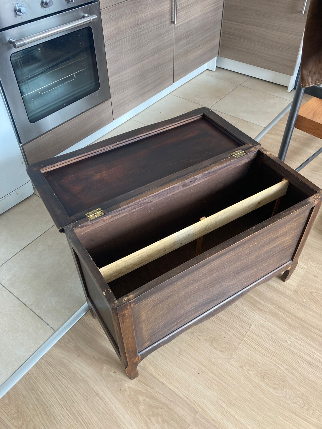 Wooden toy chest