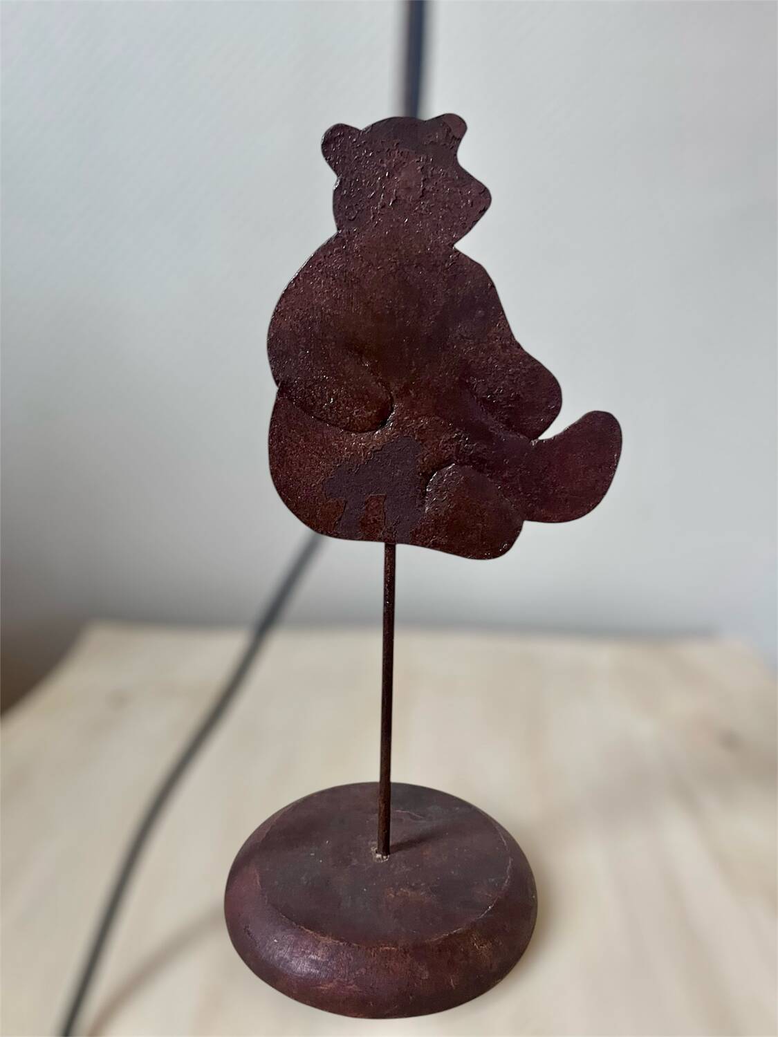 Wrought iron lamp Bear 1990