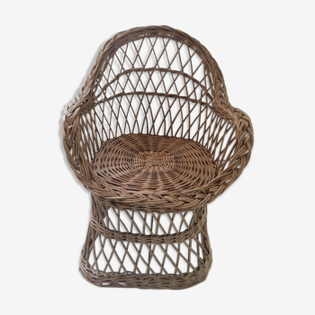 Children's wicker armchair 1960