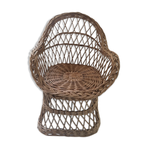 fauteuil osier enfant