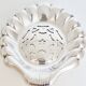 Scallop shell butter dish in silver, scallop shell.