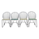 Set of 4 chairs by J.O. Waldar & V. Möldhammer for Sonett Karl Fostel