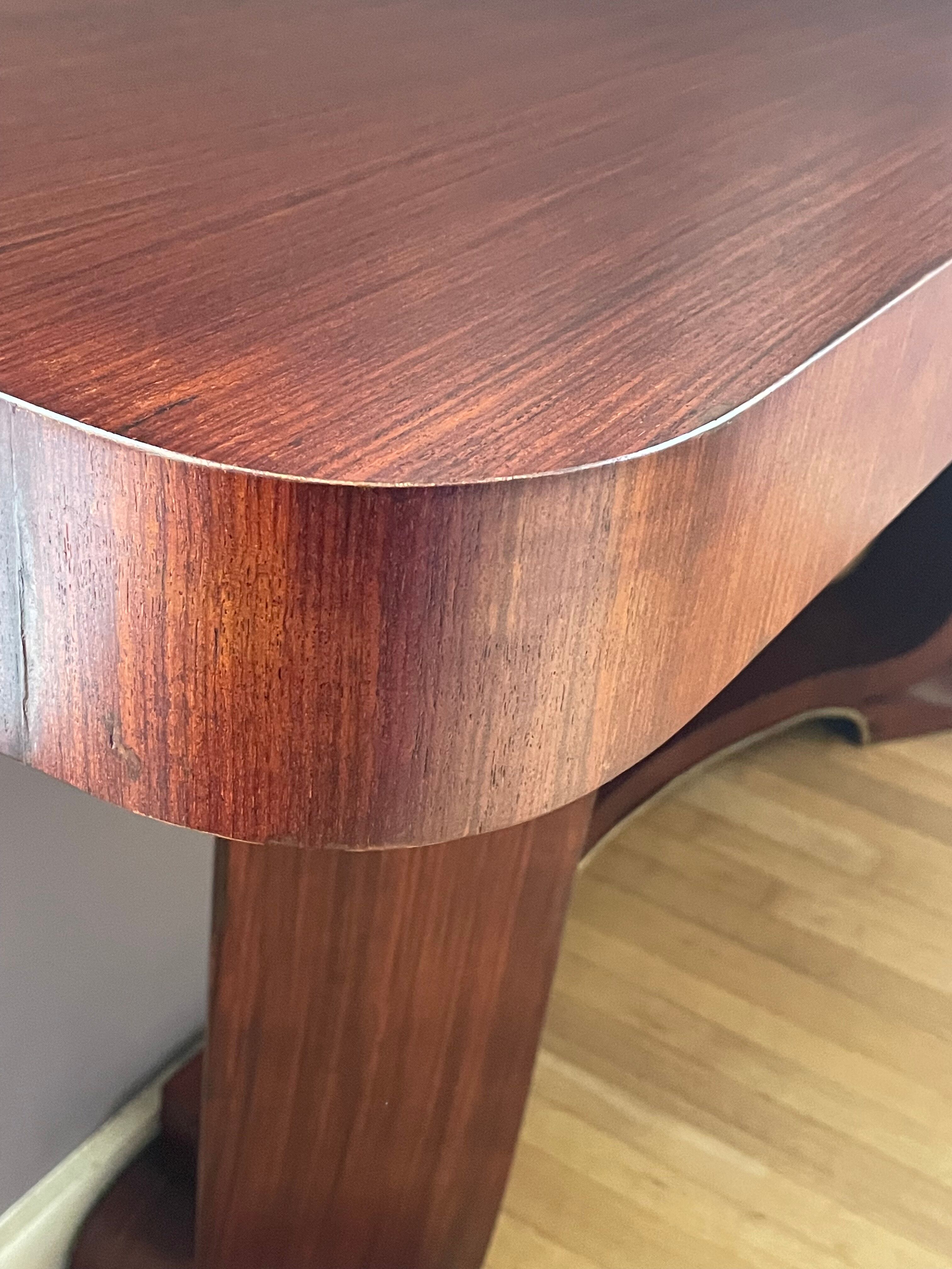 Art Deco console in rosewood