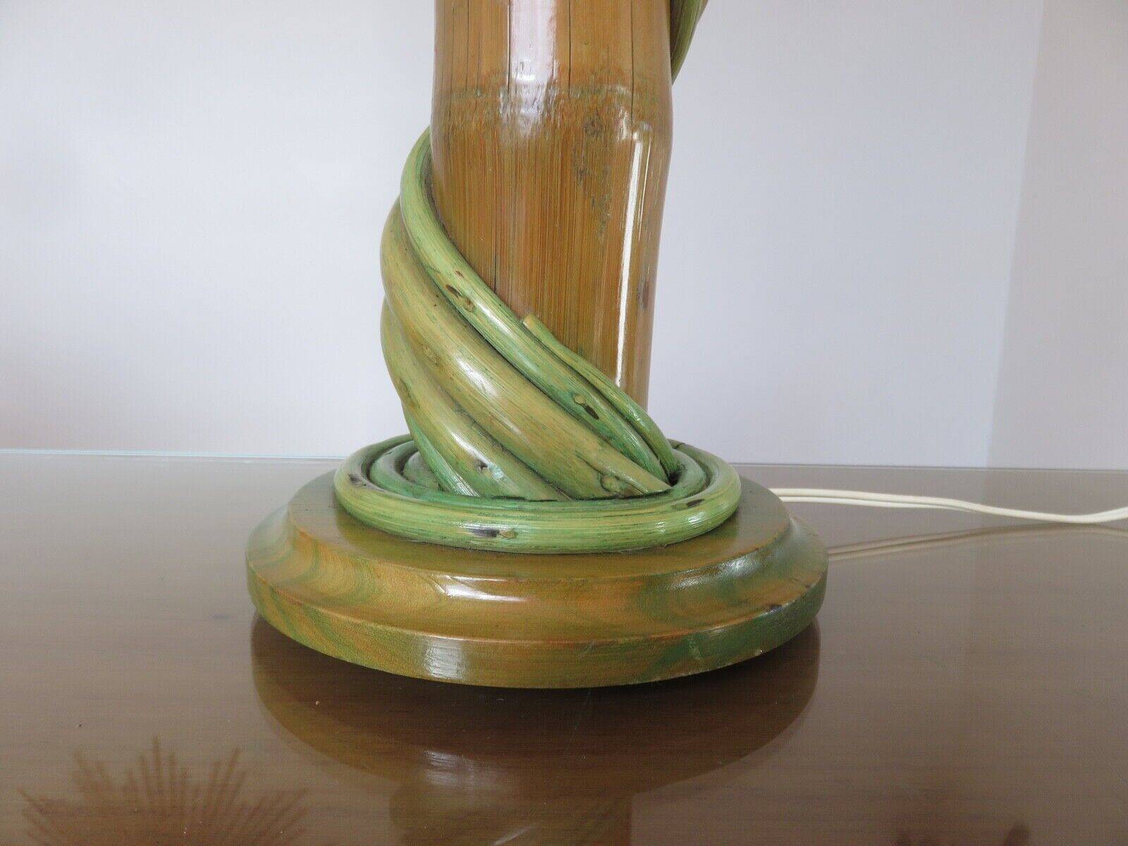 Bamboo lamp from the 60s and 70s