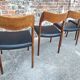 Set of 6 chairs model 71 by Niels O. Moller, vintage Scandinavian furniture.