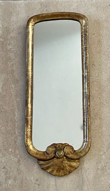 Miroir bois doré 18ème siècle 20x51cm