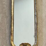 Miroir bois doré 18ème siècle 20x51cm