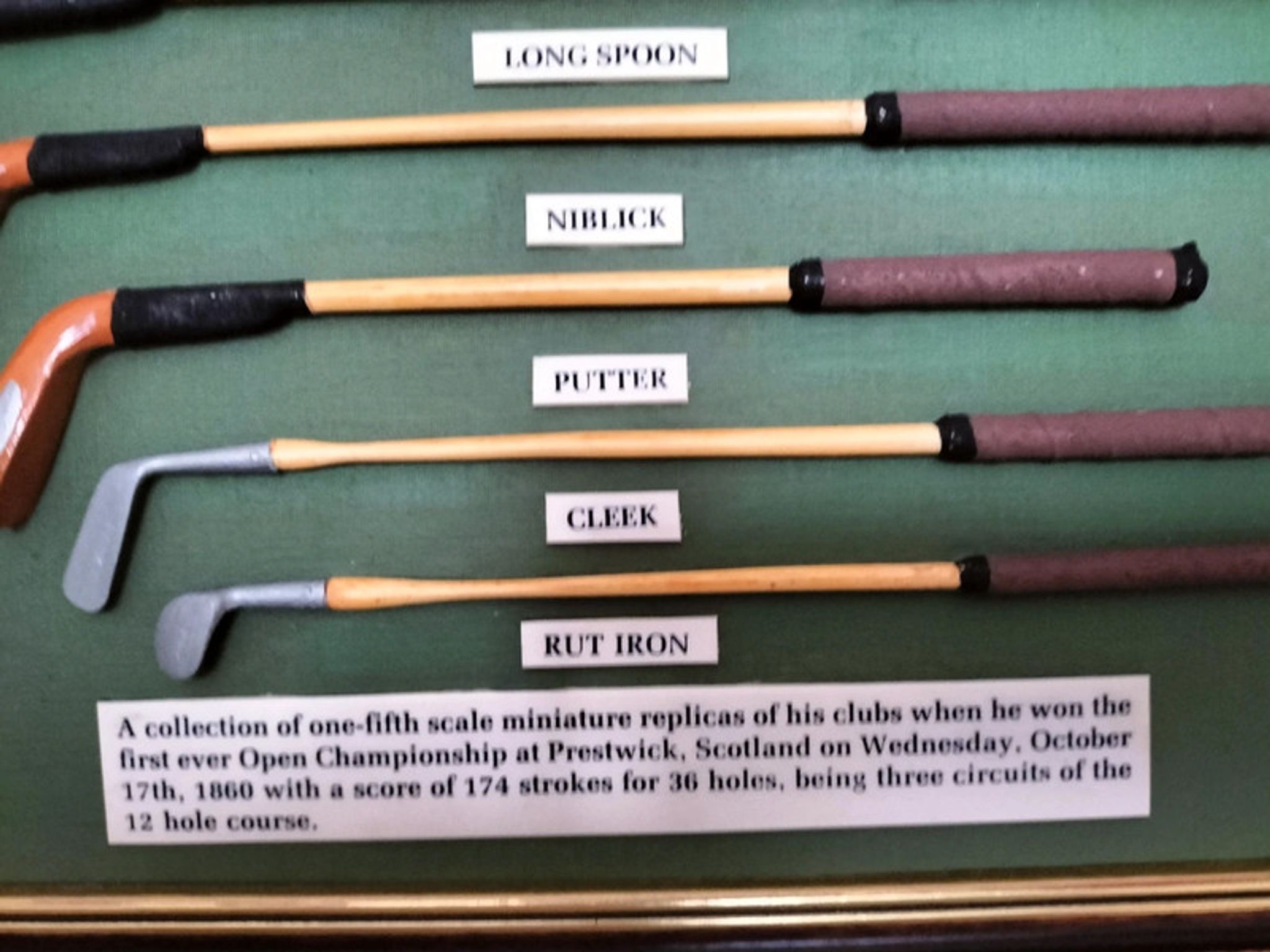 Vintage frame collection golf william park senior of musselburgh 1834- 1903