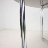 Midcentury Chrome and Glass Dining Table, Italy, 1970s