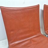Poul Kjaerholm (1929-1980) pair of PK22 low chairs, Kold Christensen
