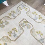 tapis de surface, tapis vintage, tapis turc, tapis fait à la main, 7 x 9,4 pi, RK 7893