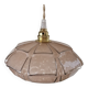 Art Deco pink glass Clichy pendant or lamp.