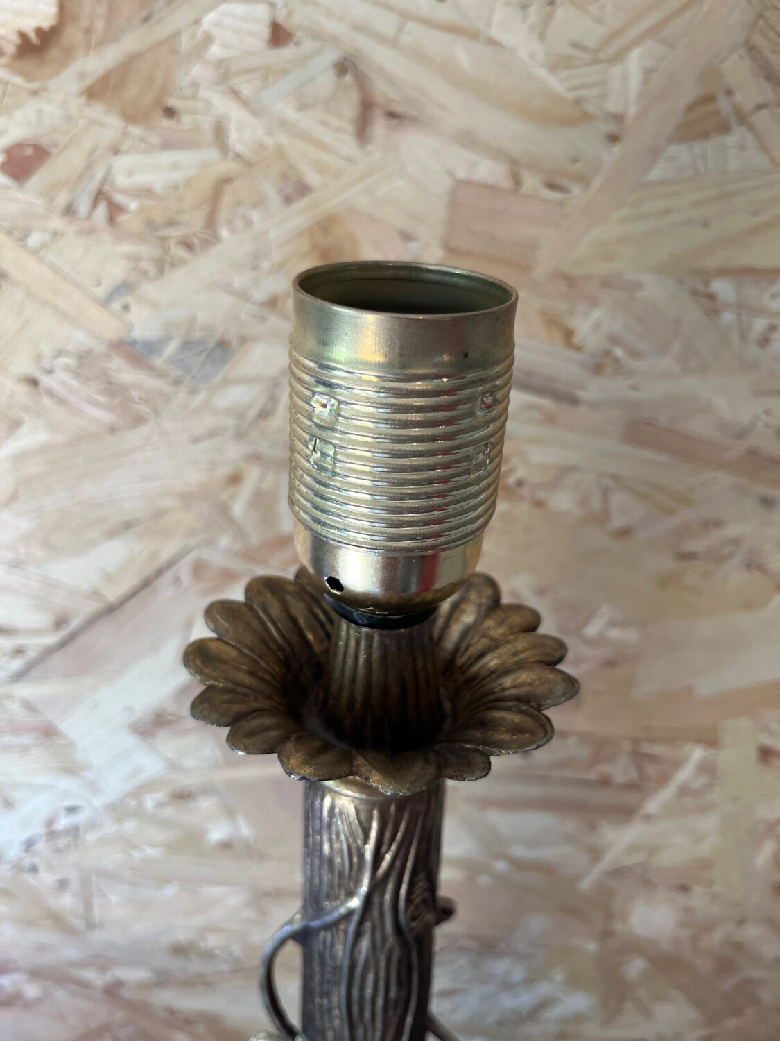 Brass table lamp foot