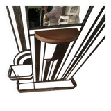 Wrought iron coat rack for the entrance