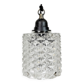 Vintage Cut Glass Ceiling Light, 1970s