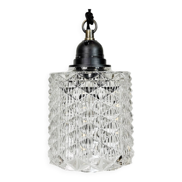 Vintage Cut Glass Ceiling Light, 1970s