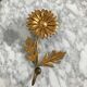 Brass flower patère