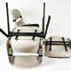 Space age chairs, Vitra Dorsal, designed by G.Piretti & E. Ambas, Italy