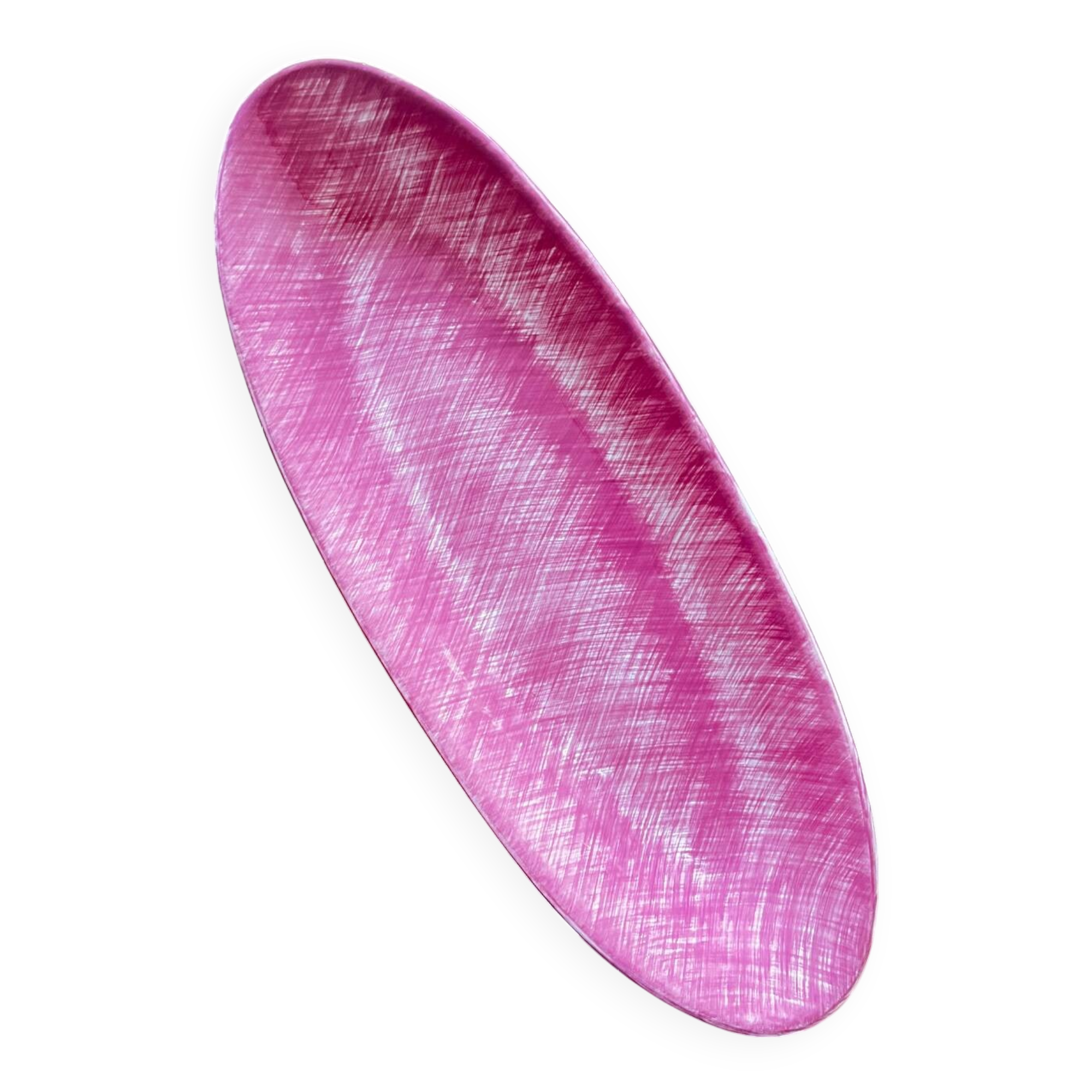 Pink oval dish