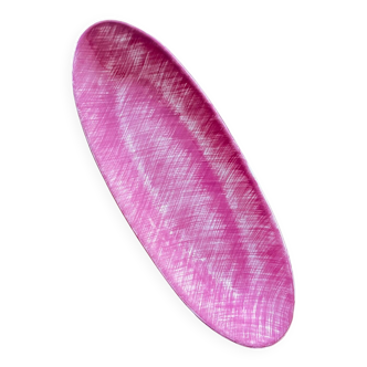 Pink oval dish