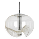 Transparent glass pendant designed by Koch & Lowy, Germany, 1970s