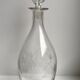 Carafe à vin en cristal en verre gravé début XXème