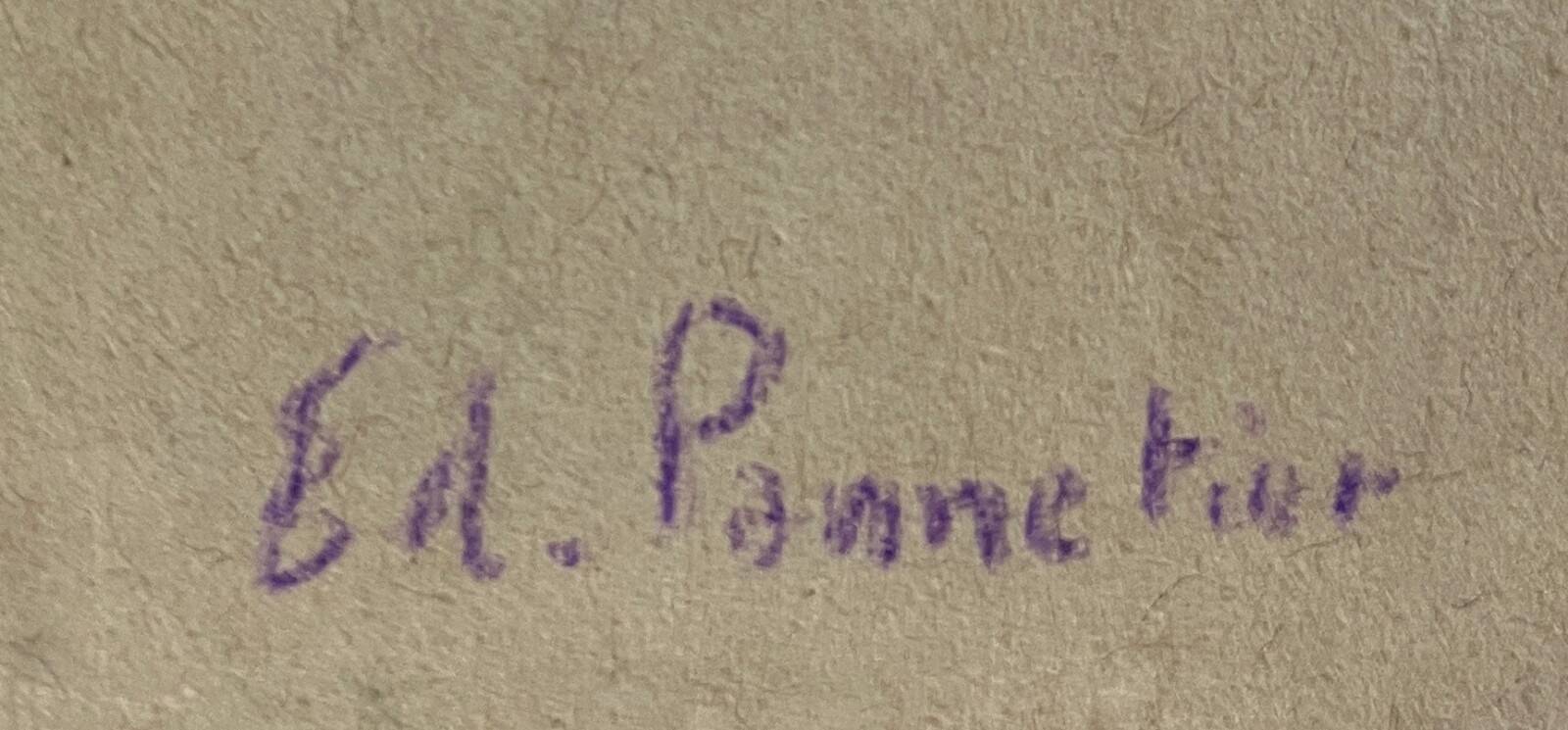 Tableau study Pastel Ed. Pannetier (1884-1965) Portrait