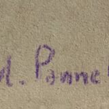 Tableau study Pastel Ed. Pannetier (1884-1965) Portrait