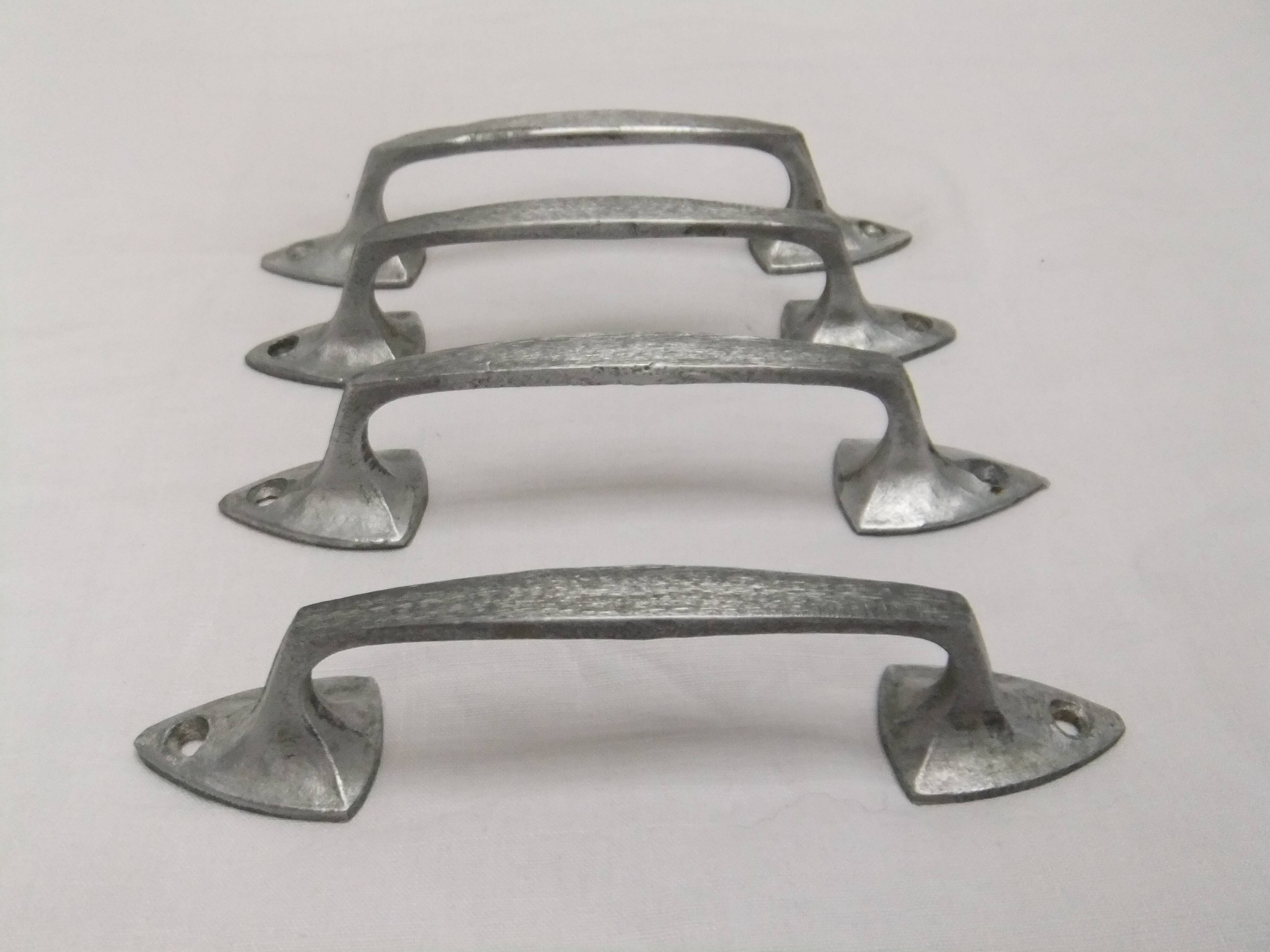 Old art deco metal handles restoration furniture drawers door