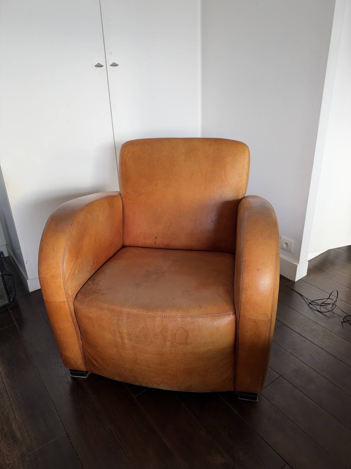 Leather armchair