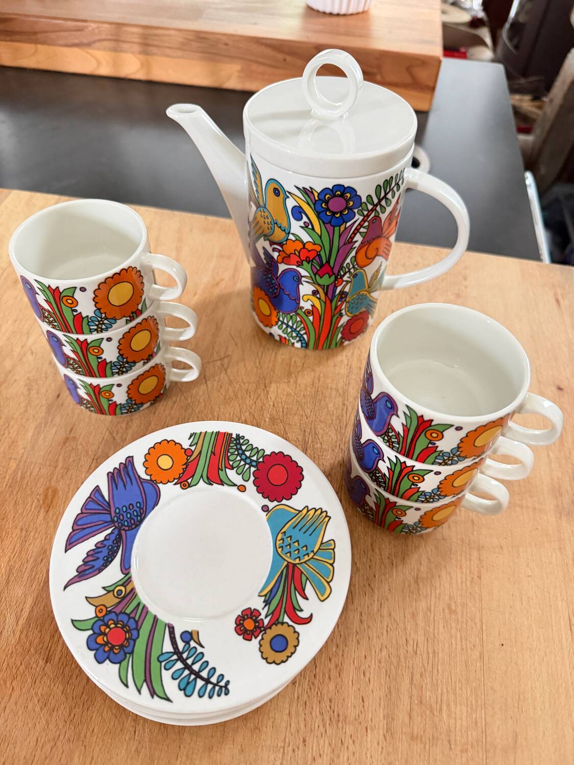 Service à café Villeroy & Boch Acapulco vintage