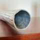 Vase soliflore aluminium chromé design italien années 70
