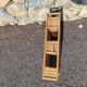 Rattan shelf 46 cm high with 3 floors vintage