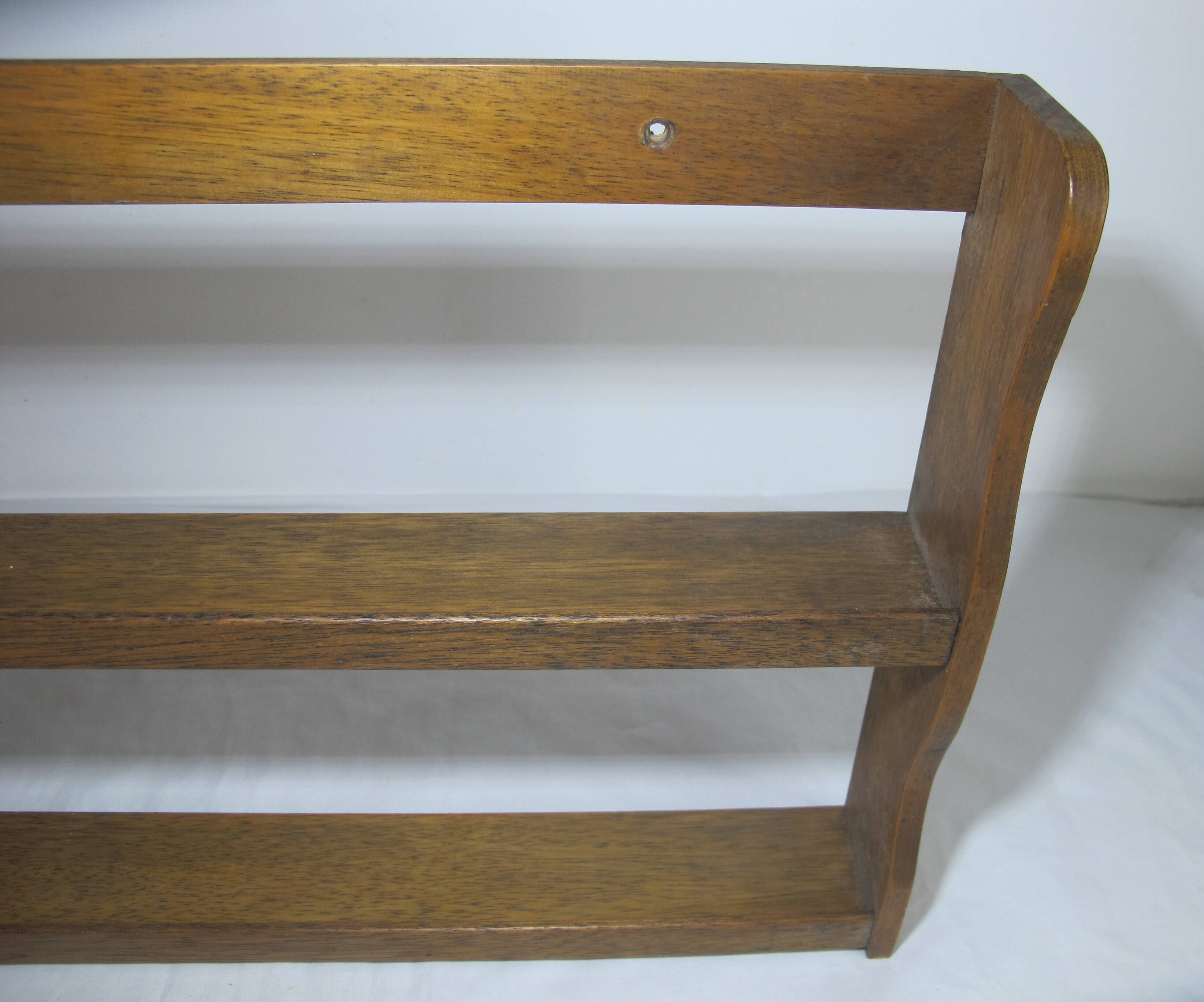 vintage oak wall spice rack