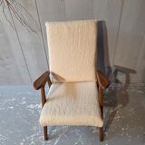 Faux fur armchair