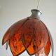 Chandelier pendant lamp in the shape of an artichoke design from the 70s