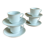 4 vintage porcelain cups